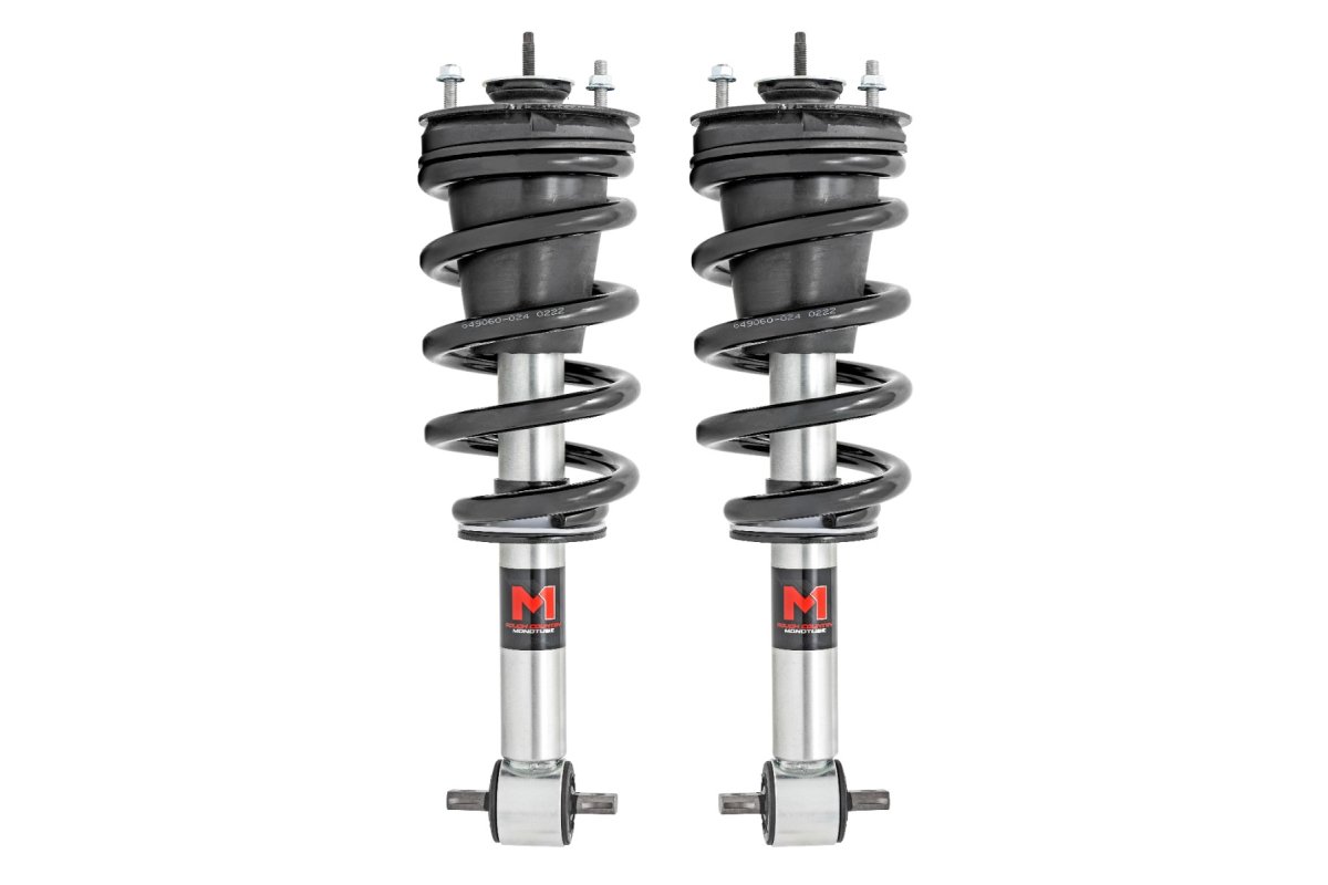 Chevrolet Silverado 1500 Classic Coilover Suspension Kit - Rough Country - M1 Adjustable Lowering Struts, Monotube, -2